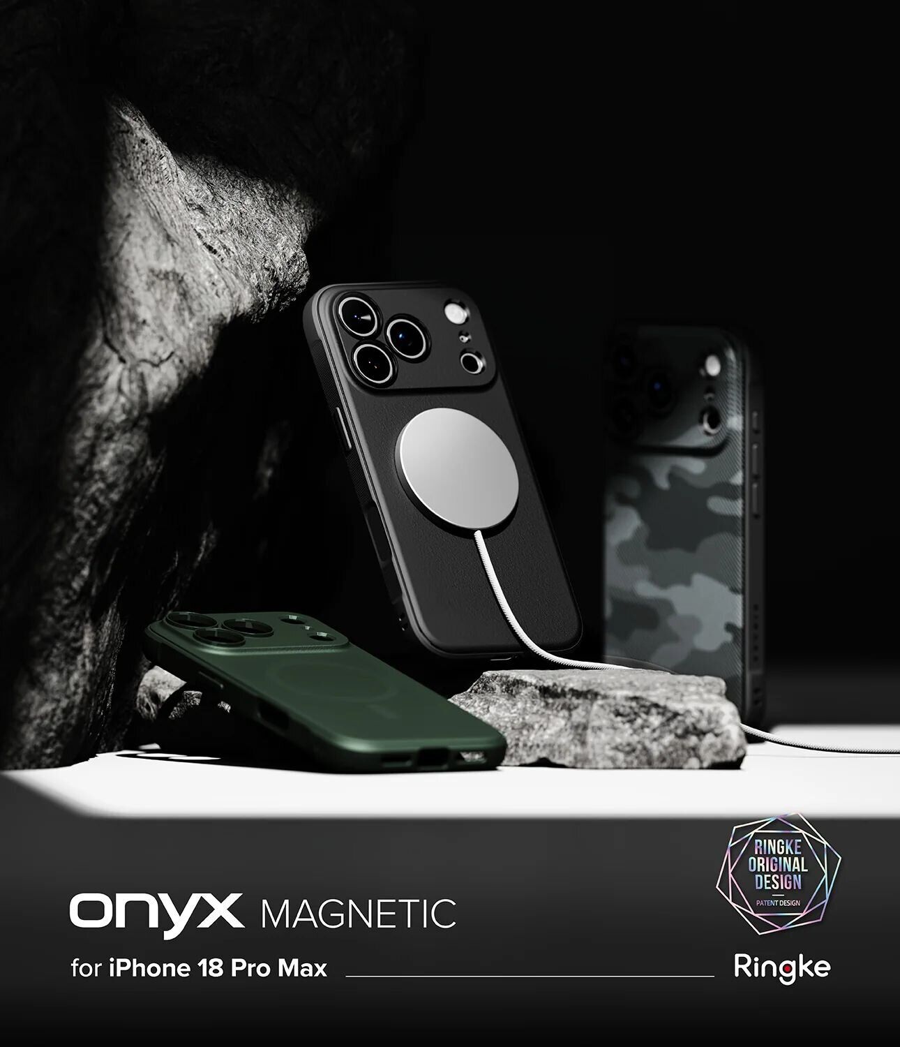 Защитный чехол Ringke Onyx Magnetic (FP) для iPhone 18 Pro Max (8800380461932) - Black. Фото 5 Защитный чехол Ringke Onyx Magnetic (FP) для iPhone 18 Pro Max (8800380461932) - Black (423985B). Фото 5 из 20