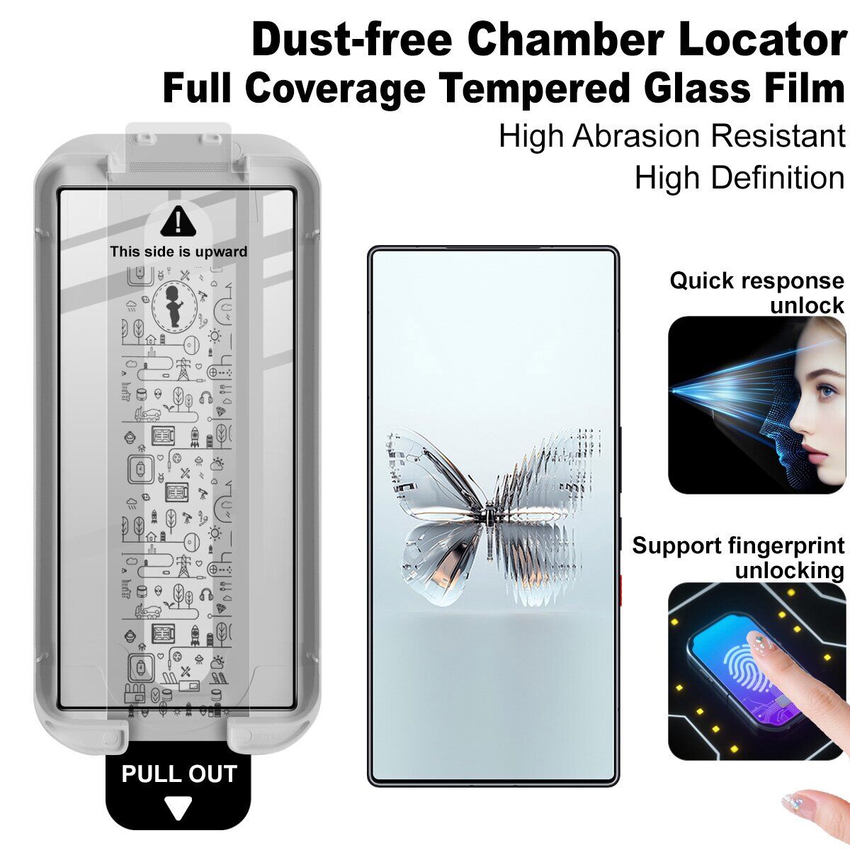 Защитное стекло IMAK Easy Install Full Glue для ZTE Nubia Red Magic 11 Air - Black. Фото 4 Защитное стекло IMAK Easy Install Full Glue для ZTE Nubia Red Magic 11 Air - Black (423111B). Фото 4 из 10