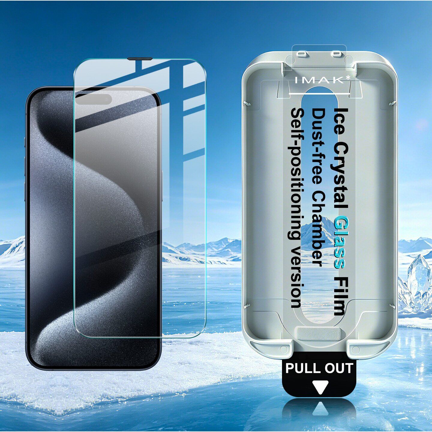 Защитное стекло IMAK Ice Crystal Glass для iPhone 15 Pro Max. Фото 4 Защитное стекло IMAK Ice Crystal Glass для iPhone 15 Pro Max (349682). Фото 4 из 13