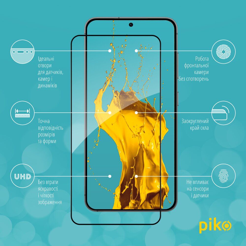 Защитное стекло Piko Full Glue для Samsung Galaxy S26 (S942) - Black. Фото 3 Защитное стекло Piko Full Glue для Samsung Galaxy S26 (S942) - Black (407285B). Фото 3 из 5