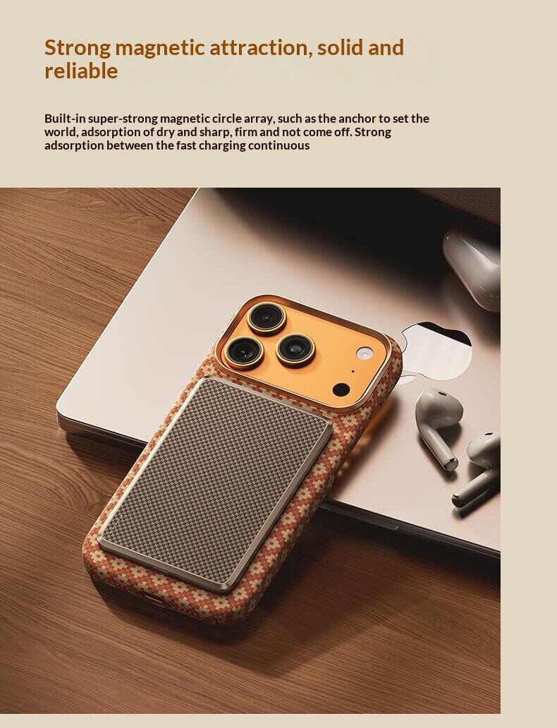 Защитный чехол BENKS ArmorGrid ArmorAir Magnetic для iPhone 18 Pro / 17 Pro - Gold. Фото 9 Защитный чехол BENKS ArmorGrid ArmorAir Magnetic для iPhone 18 Pro / 17 Pro - Gold (440118F). Фото 9 из 12