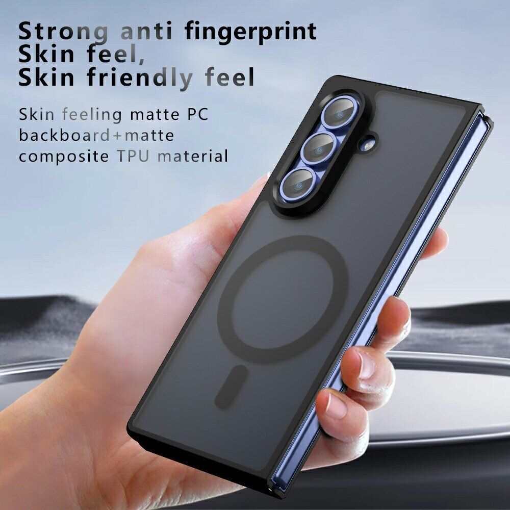 Защитный чехол Deexe Matte Skin with MagSafe для Samsung Galaxy Fold 8 Ultra - Black. Фото 10 Защитный чехол Deexe Matte Skin with MagSafe для Samsung Galaxy Fold 8 Ultra - Black (424024B). Фото 10 из 13