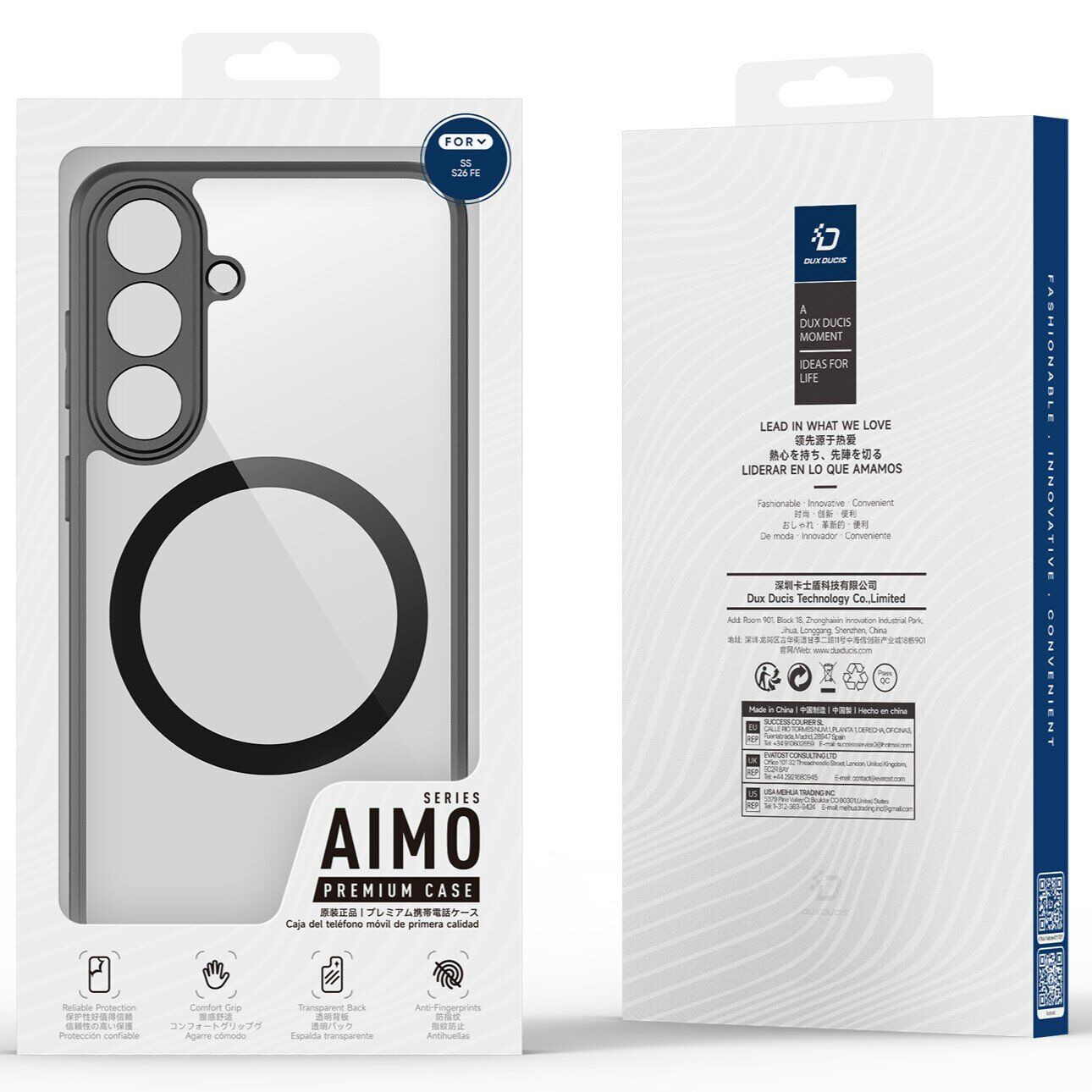Защитный чехол DUX DUCIS Aimo Series Magnetic (FP) для Samsung Galaxy S26 FE - Black. Фото 10 Защитный чехол DUX DUCIS Aimo Series Magnetic (FP) для Samsung Galaxy S26 FE - Black (412705B). Фото 10 из 11