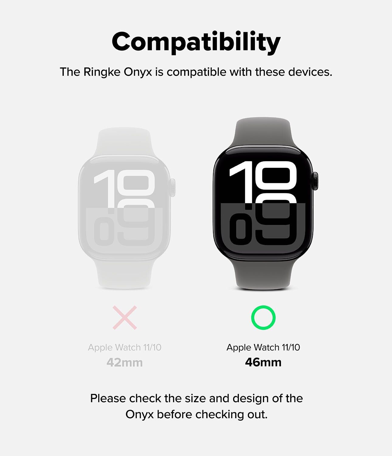 Захисний чохол Ringke Onyx (FW) для Apple Watch 10 / 11 46 mm (8800274969674) - Dark Green. Фото 3 Захисний чохол Ringke Onyx (FW) для Apple Watch 10 / 11 46 mm (8800274969674) - Dark Green (364540DG). Фото 3 з 16
