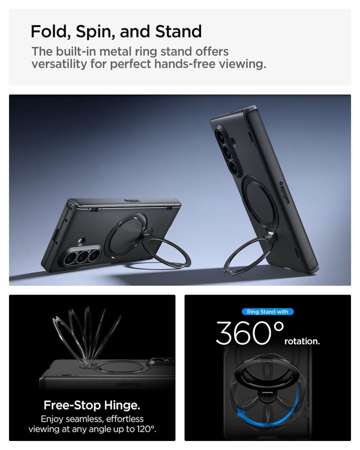 Защитный чехол Spigen Slim Armor Pro S (MagFit) для Samsung Galaxy Fold 8 Ultra (ACS11778) - Black. Фото 11 Защитный чехол Spigen Slim Armor Pro S (MagFit) для Samsung Galaxy Fold 8 Ultra (ACS11778) - Black (424078B). Фото 11 из 13