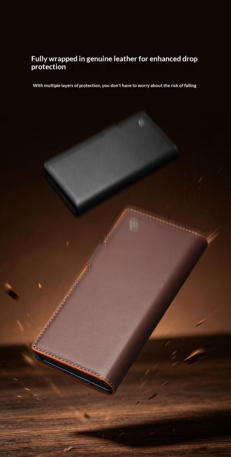Кожаный чехол QIALINO Wallet Case (FF) для Samsung Galaxy Fold 8 Ultra - Brown. Фото 12 Кожаный чехол QIALINO Wallet Case (FF) для Samsung Galaxy Fold 8 Ultra - Brown (424036Z). Фото 12 из 15