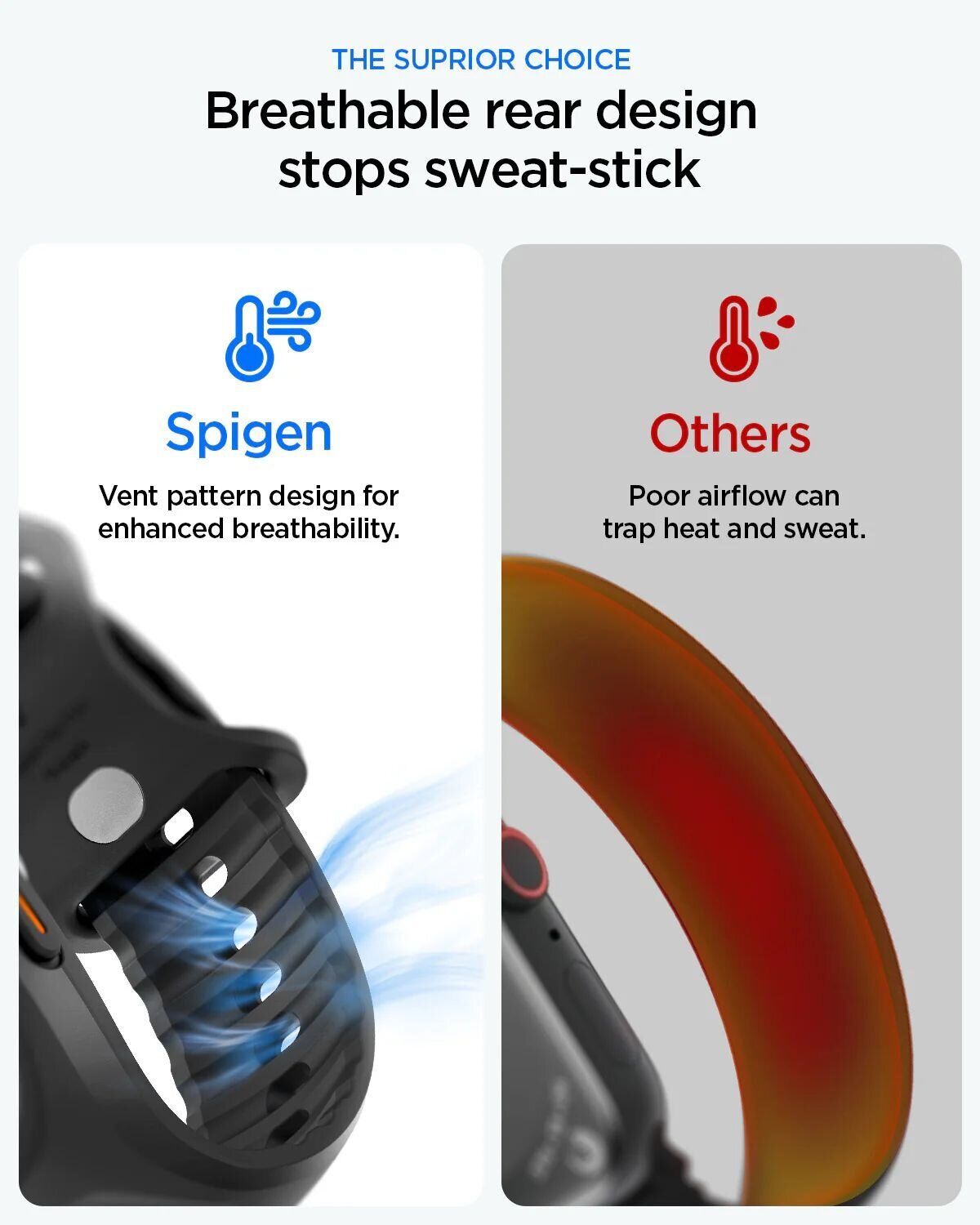 Ремешок Spigen Liquid Air Pro with Screen Protector для Apple Watch Ultra / Ultra 2 / Ultra 3 (49mm) ACS11416 - Black. Фото 13 Ремешок Spigen Liquid Air Pro with Screen Protector для Apple Watch Ultra / Ultra 2 / Ultra 3 (49mm) ACS11416 - Black (304648B). Фото 13 из 17