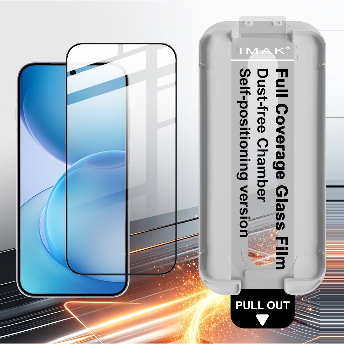 Защитное стекло IMAK Easy Install Full Glue для OPPO Reno 16 / 16 Pro - Black. Фото 4 Защитное стекло IMAK Easy Install Full Glue для OPPO Reno 16 / 16 Pro - Black (413229B). Фото 4 из 12
