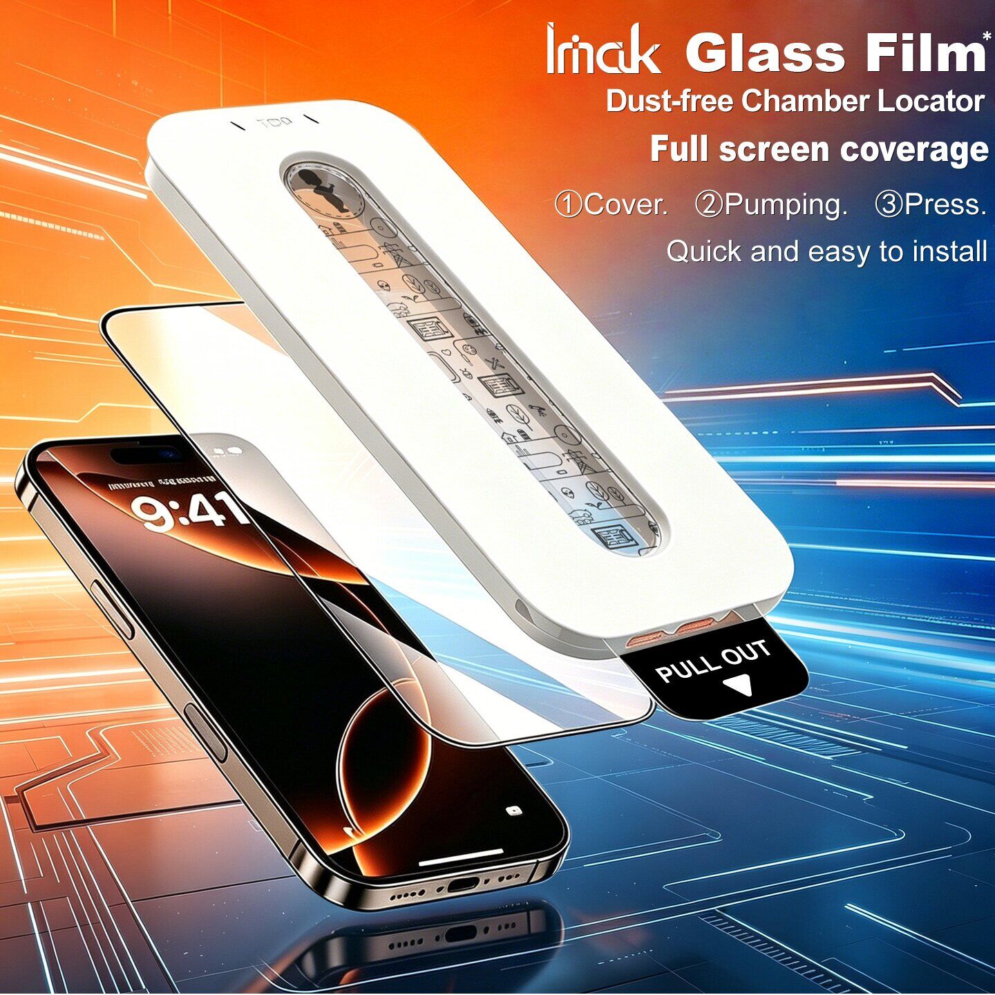 Защитное стекло IMAK Easy Install Full Glue для OPPO Reno 16 / 16 Pro - Black. Фото 3 Защитное стекло IMAK Easy Install Full Glue для OPPO Reno 16 / 16 Pro - Black (413229B). Фото 3 из 12