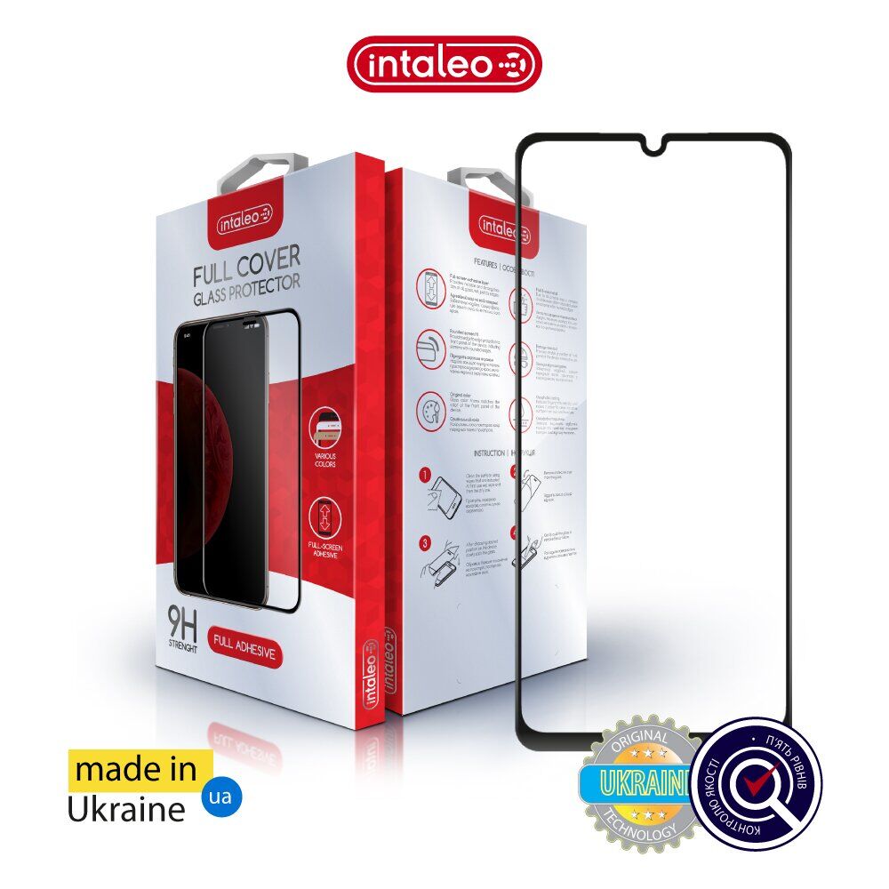 Защитное стекло Intaleo Full Glue для Samsung Galaxy A08 (A085) - Black. Фото 3 Защитное стекло Intaleo Full Glue для Samsung Galaxy A08 (A085) - Black (245302B). Фото 3 из 9