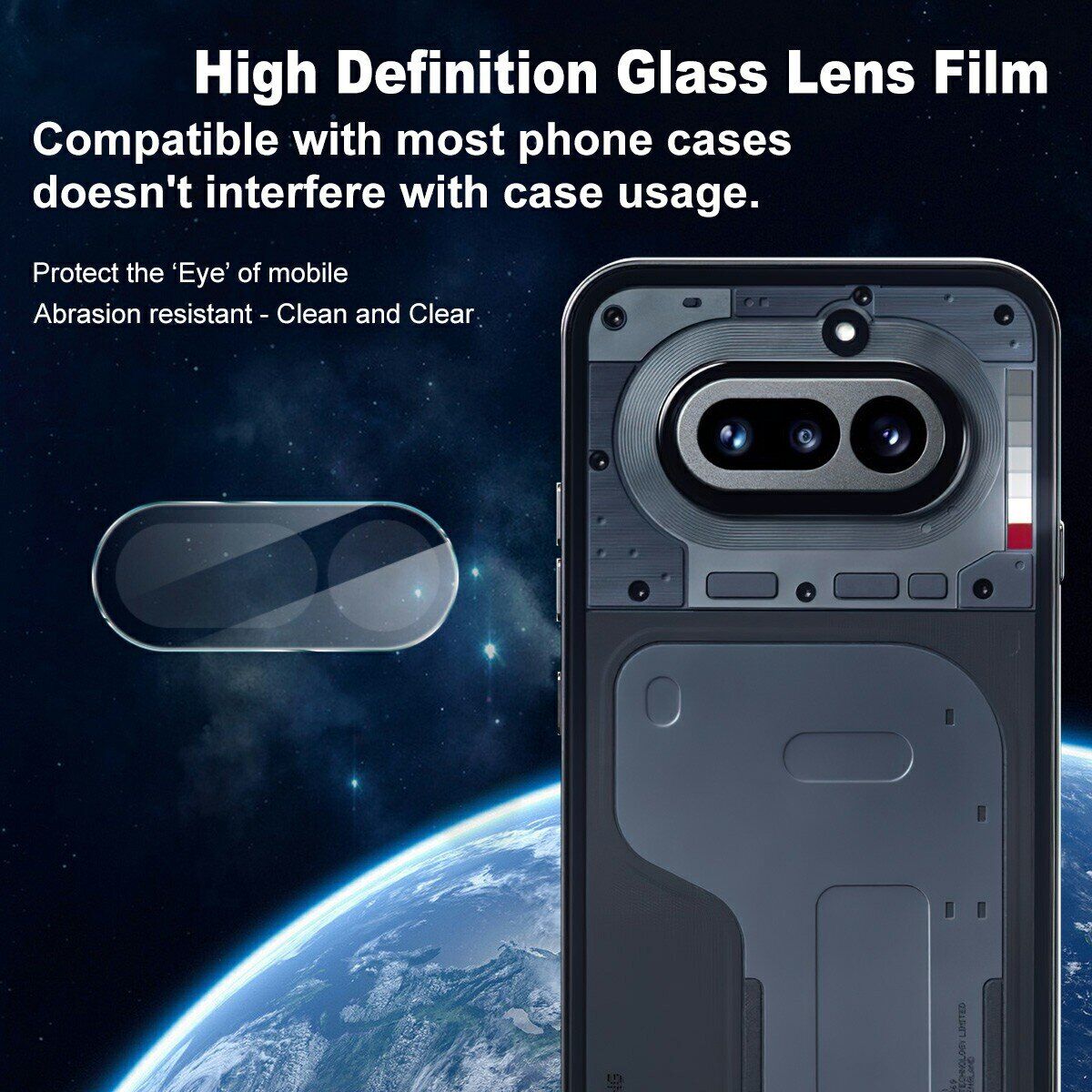 Защитное стекло на камеру IMAK Lens Protector для Nothing Phone (4a). Фото 2 Защитное стекло на камеру IMAK Lens Protector для Nothing Phone (4a) (411324). Фото 2 из 7