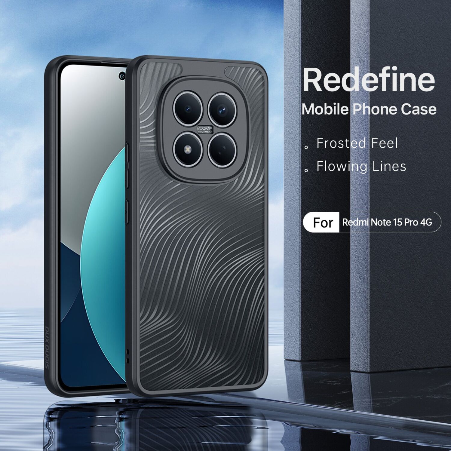 Защитный чехол DUX DUCIS Aimo Series для Xiaomi Redmi Note 15 Pro - Black. Фото 3 Защитный чехол DUX DUCIS Aimo Series для Xiaomi Redmi Note 15 Pro - Black (405203B). Фото 3 из 10