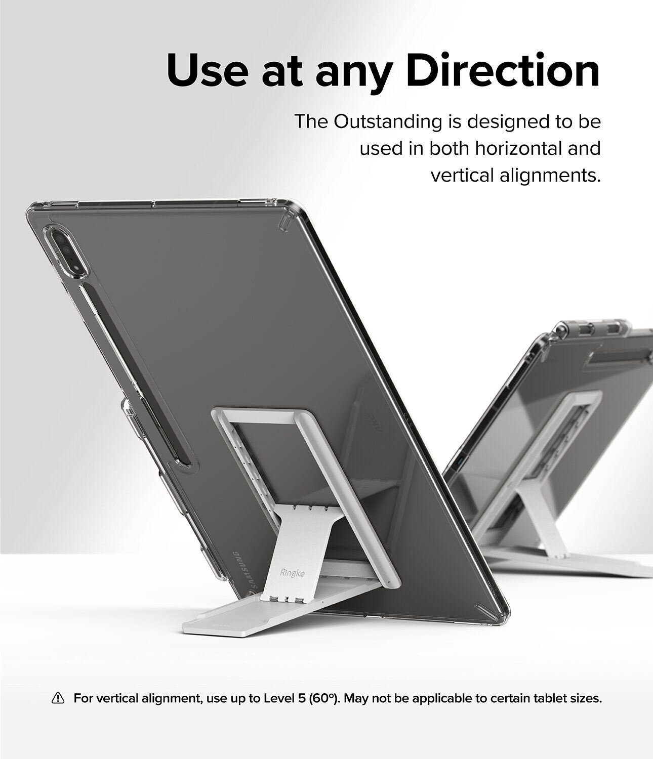 Захисний чохол Ringke Fusion Combo with Stand Clear для Samsung Galaxy Tab S8 Ultra (T900/T906) 8809881260228 - Clear. Фото 5 Захисний чохол Ringke Fusion Combo with Stand Clear для Samsung Galaxy Tab S8 Ultra (T900/T906) 8809881260228 - Clear (295932С). Фото 5 з 8