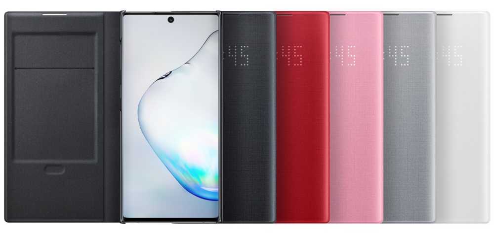 Samsung Galaxy Note ブラック 本体 カバー付き Оригинальный чехол-книжка LED View Cover для Samsung Galaxy Note