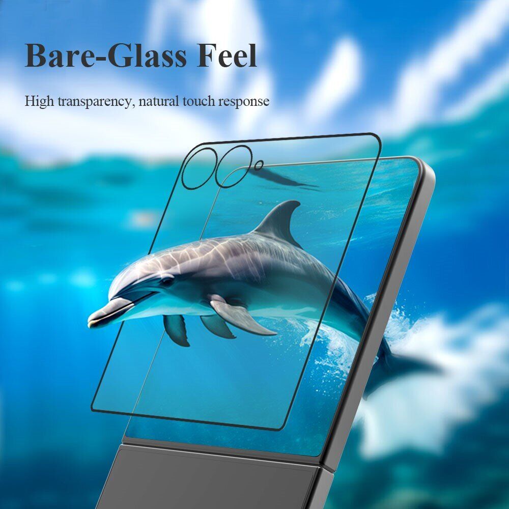 Защитное стекло LEREACH Tempered Glass Full Screen Protector для Samsung Galaxy Flip 8 / Flip7 - Black. Фото 9 Защитное стекло LEREACH Tempered Glass Full Screen Protector для Samsung Galaxy Flip 8 / Flip7 - Black (423537B). Фото 9 из 13