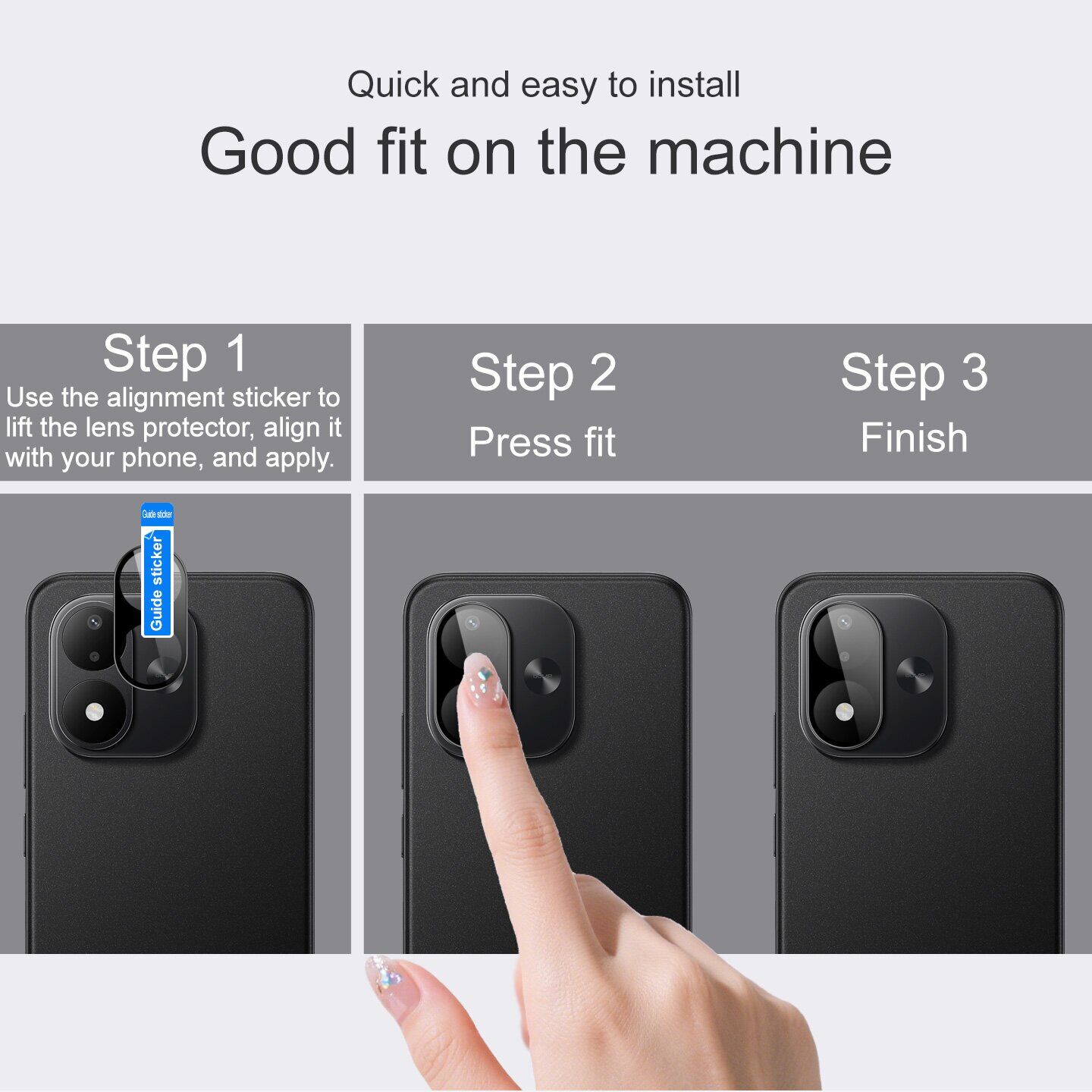 Защитное стекло на камеру IMAK Black Glass Lens для Xiaomi Redmi Note 17 - Black. Фото 5 Защитное стекло на камеру IMAK Black Glass Lens для Xiaomi Redmi Note 17 - Black (430020B). Фото 5 из 8