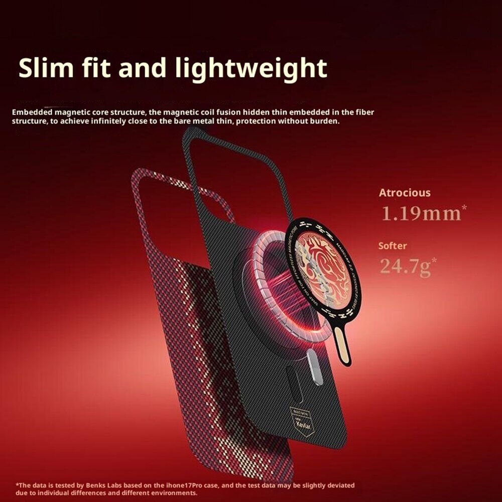 Защитный чехол BENKS Knight ArmorAir Magnetic для iPhone 18 Pro Max / 17 Pro Max - Red. Фото 6 Защитный чехол BENKS Knight ArmorAir Magnetic для iPhone 18 Pro Max / 17 Pro Max - Red (440318R). Фото 6 из 9