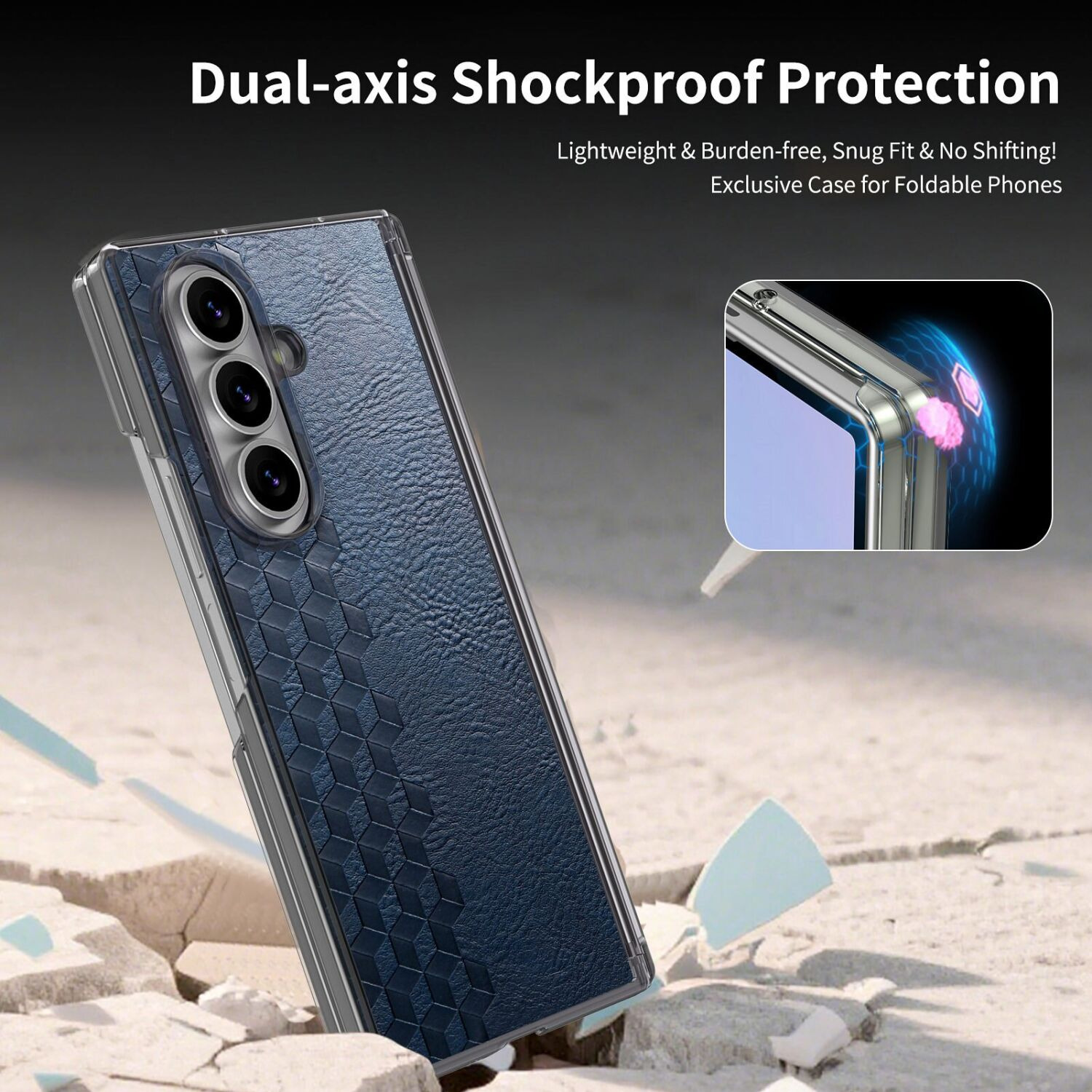 Защитный чехол Deexe Rhombus Case для Samsung Galaxy Fold 8 Ultra - Black. Фото 9 Защитный чехол Deexe Rhombus Case для Samsung Galaxy Fold 8 Ultra - Black (424082B). Фото 9 из 12