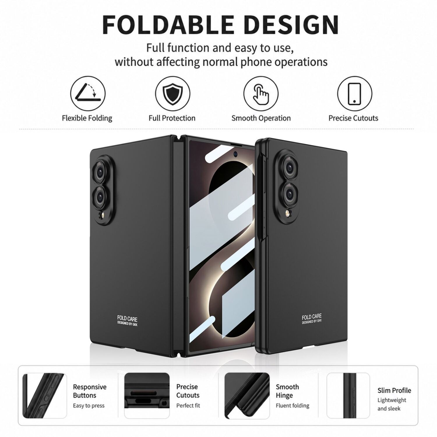 Защитный чехол GKK Urban Pulse для Samsung Galaxy Fold 8 - Black. Фото 3 Защитный чехол GKK Urban Pulse для Samsung Galaxy Fold 8 - Black (424520B). Фото 3 из 9