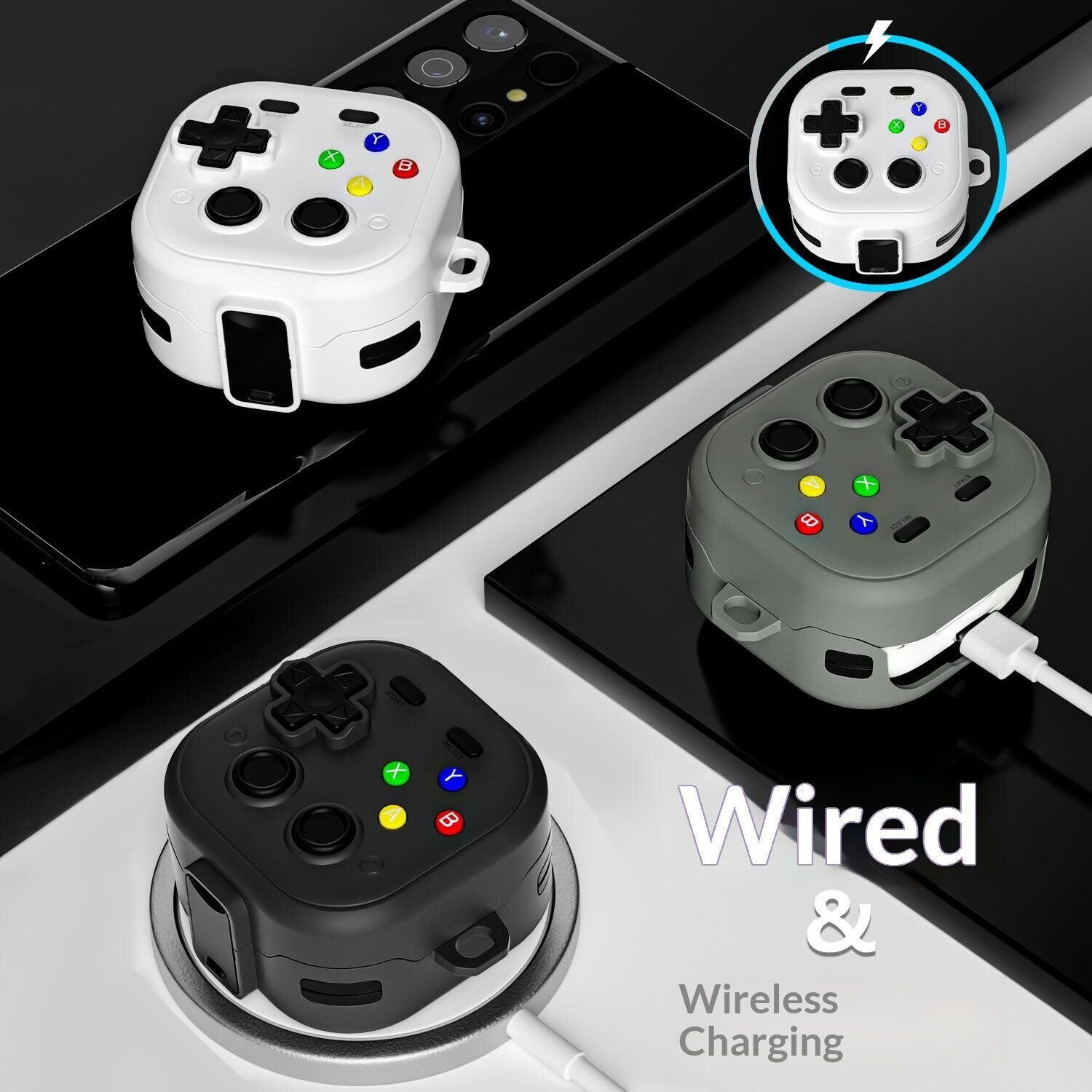 Защитный чехол Reframe Gaming Controller для Samsung Galaxy Buds 4 / Buds 4 Pro - Grey. Фото 8 Защитный чехол Reframe Gaming Controller для Samsung Galaxy Buds 4 / Buds 4 Pro - Grey (407413H). Фото 8 из 9