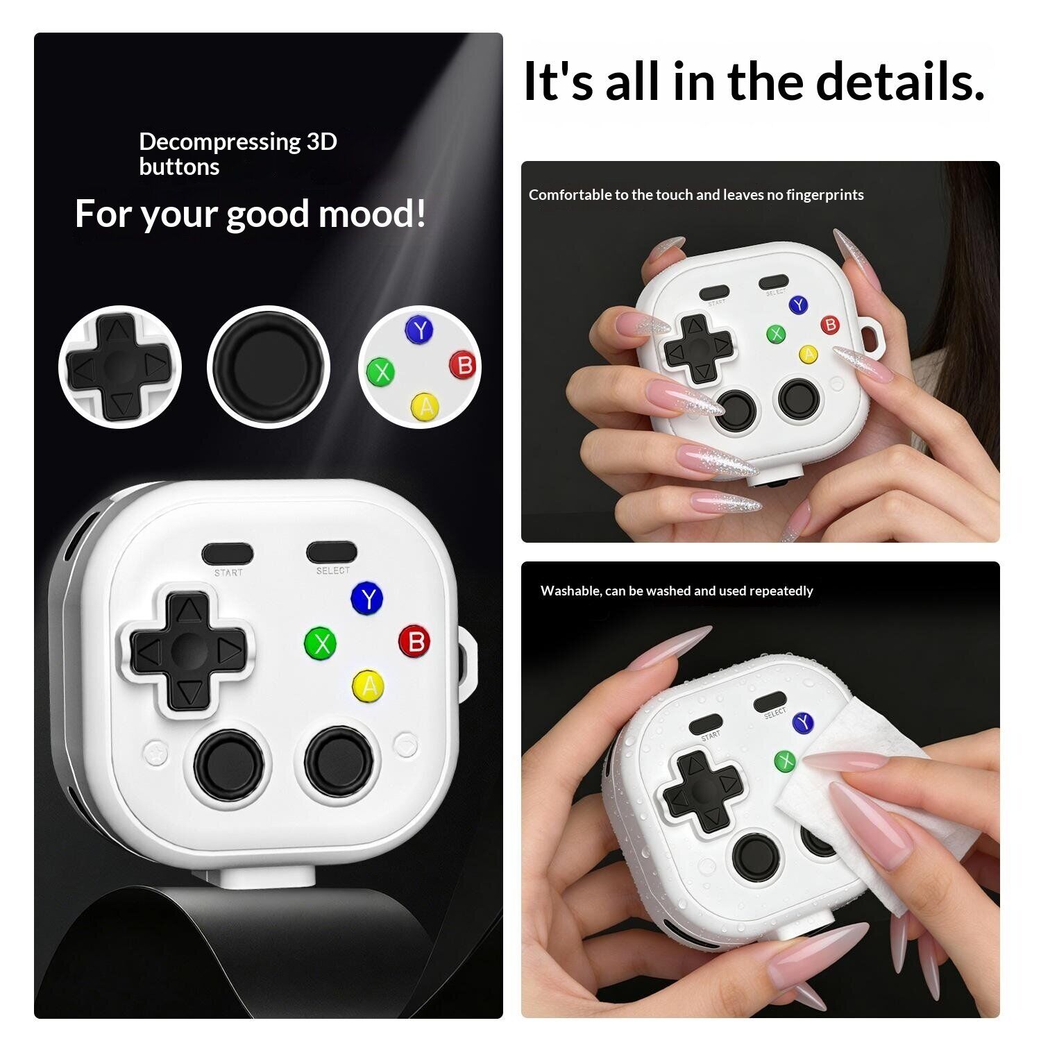 Защитный чехол Reframe Gaming Controller для Samsung Galaxy Buds 4 / Buds 4 Pro - Grey. Фото 2 Защитный чехол Reframe Gaming Controller для Samsung Galaxy Buds 4 / Buds 4 Pro - Grey (407413H). Фото 2 из 9