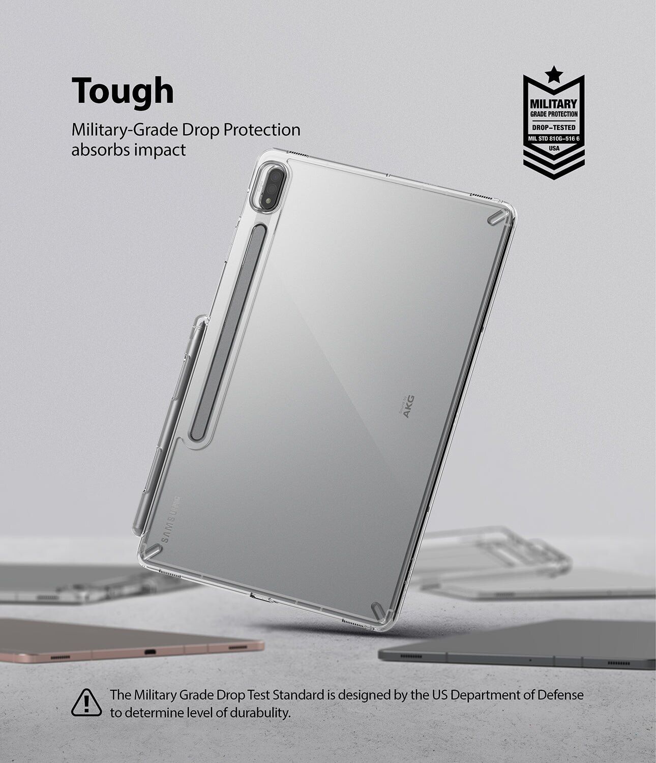 Защитный чехол Ringke T Fusion для Samsung Galaxy Tab S7 (T870/875) / S8 (X700/706) 8809758101616 - Clear. Фото 4 Защитный чехол Ringke T Fusion для Samsung Galaxy Tab S7 (T870/875) / S8 (X700/706) 8809758101616 - Clear (250136C). Фото 4 из 9