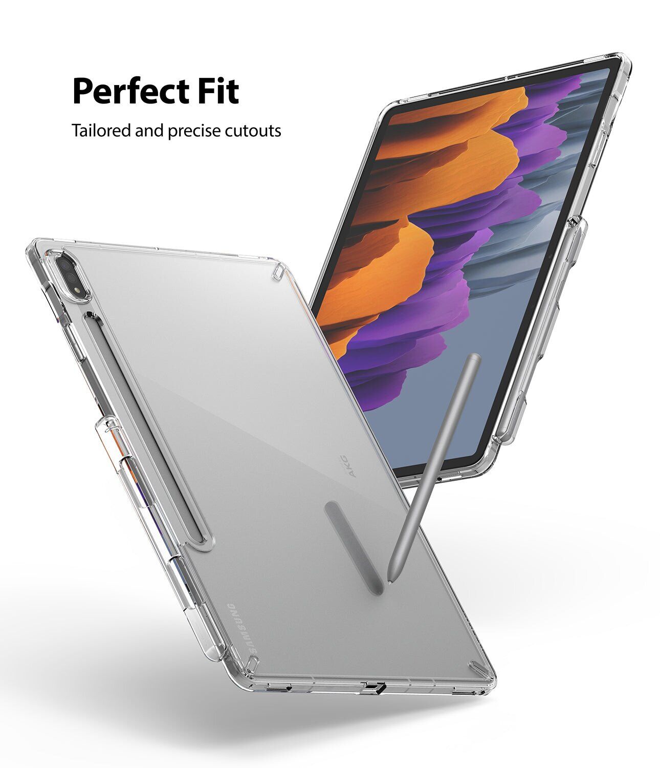 Защитный чехол Ringke T Fusion для Samsung Galaxy Tab S7 (T870/875) / S8 (X700/706) 8809758101616 - Clear. Фото 6 Защитный чехол Ringke T Fusion для Samsung Galaxy Tab S7 (T870/875) / S8 (X700/706) 8809758101616 - Clear (250136C). Фото 6 из 9