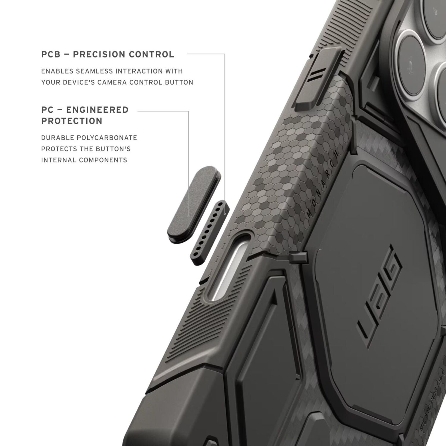 Защитный чехол URBAN ARMOR GEAR Monarch Pro MagSafe для iPhone 18 Pro (114569114I4I) - Deep Purple. Фото 6 Защитный чехол URBAN ARMOR GEAR Monarch Pro MagSafe для iPhone 18 Pro (114569114I4I) - Deep Purple (440115DV). Фото 6 из 15