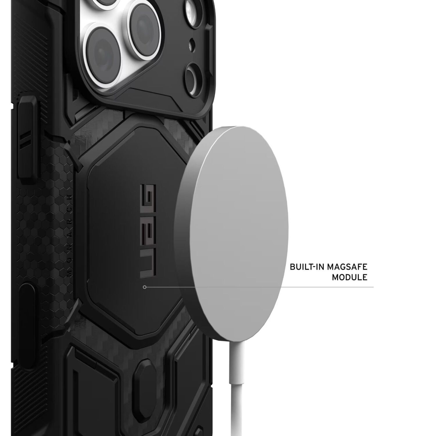 Защитный чехол URBAN ARMOR GEAR Monarch Pro MagSafe для iPhone 18 Pro (114569114I4I) - Deep Purple. Фото 7 Защитный чехол URBAN ARMOR GEAR Monarch Pro MagSafe для iPhone 18 Pro (114569114I4I) - Deep Purple (440115DV). Фото 7 из 15