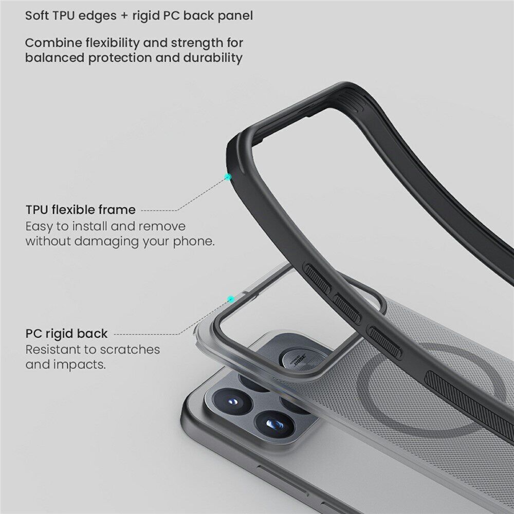 Захисний (PC+TPU) чохол NILLKIN Frosted Shield Pro Magnetic для Xiaomi Poco F9 Ultra - Black. Фото 8 Захисний (PC+TPU) чохол NILLKIN Frosted Shield Pro Magnetic для Xiaomi Poco F9 Ultra - Black (430107B). Фото 8 з 11