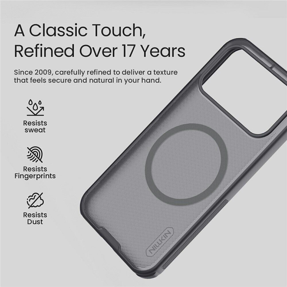 Захисний (PC+TPU) чохол NILLKIN Frosted Shield Pro Magnetic для Xiaomi Poco F9 Ultra - Black. Фото 6 Захисний (PC+TPU) чохол NILLKIN Frosted Shield Pro Magnetic для Xiaomi Poco F9 Ultra - Black (430107B). Фото 6 з 11