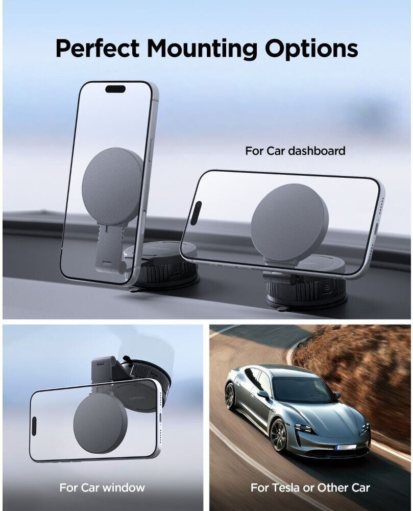 Автомобільний тримач Spigen Adhesive Dashboard Car Mount (ACP11659) ACP11660 - Black. Фото 16 Автомобільний тримач Spigen Adhesive Dashboard Car Mount (ACP11659) ACP11660 - Black (982712B). Фото 16 з 17
