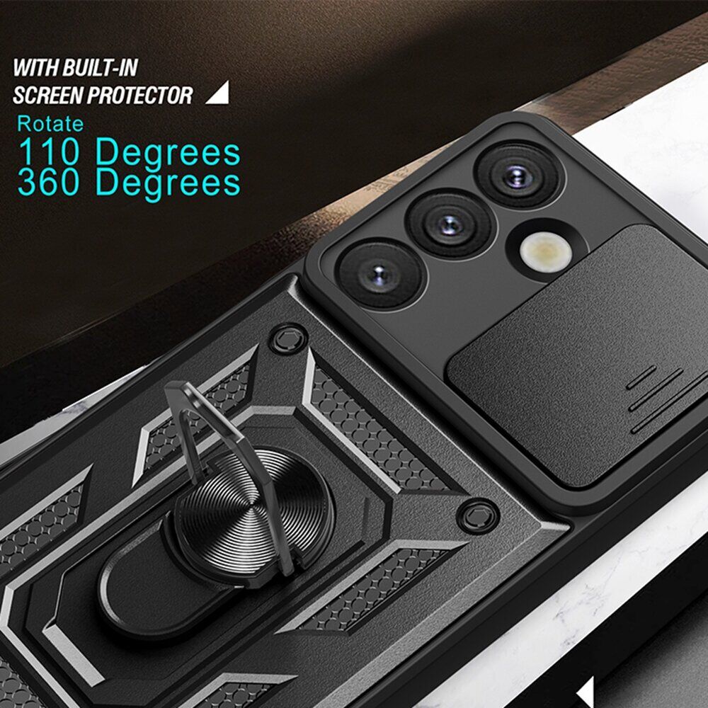 Чехол с защитой камеры Deexe Armor Shield для Samsung Galaxy S26 - Black. Фото 7 Чехол с защитой камеры Deexe Armor Shield для Samsung Galaxy S26 - Black (404242B). Фото 7 из 10