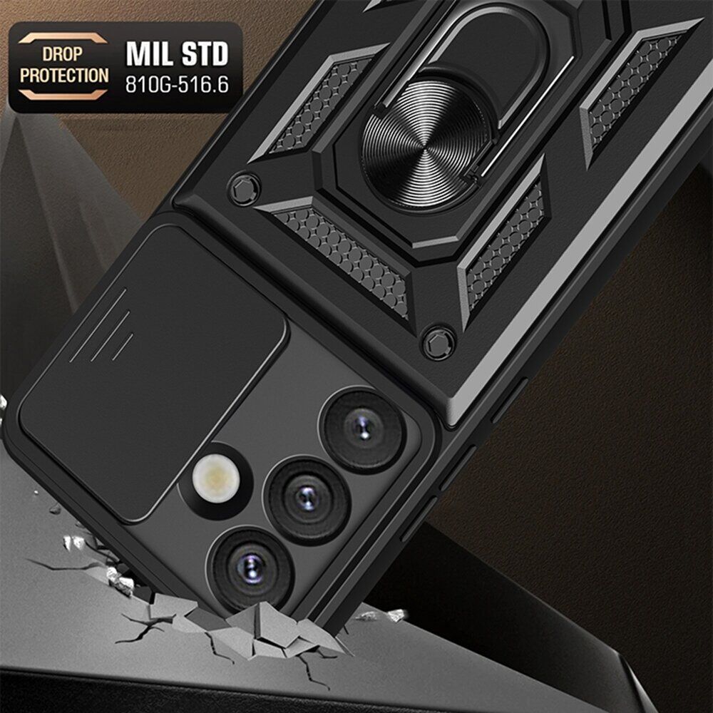 Чехол с защитой камеры Deexe Armor Shield для Samsung Galaxy S26 - Black. Фото 2 Чехол с защитой камеры Deexe Armor Shield для Samsung Galaxy S26 - Black (404242B). Фото 2 из 10