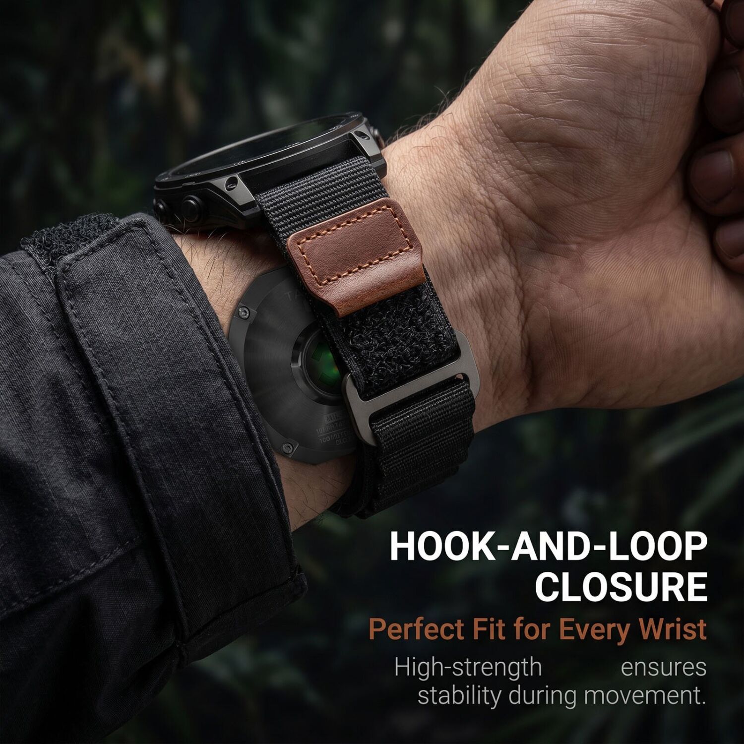 Ремешок Deexe Nylon Leather для Garmin з кріпленням Quick Fit 26mm - Dark Grey. Фото 3 Ремешок Deexe Nylon Leather для Garmin з кріпленням Quick Fit 26mm - Dark Grey (369112DH). Фото 3 из 6