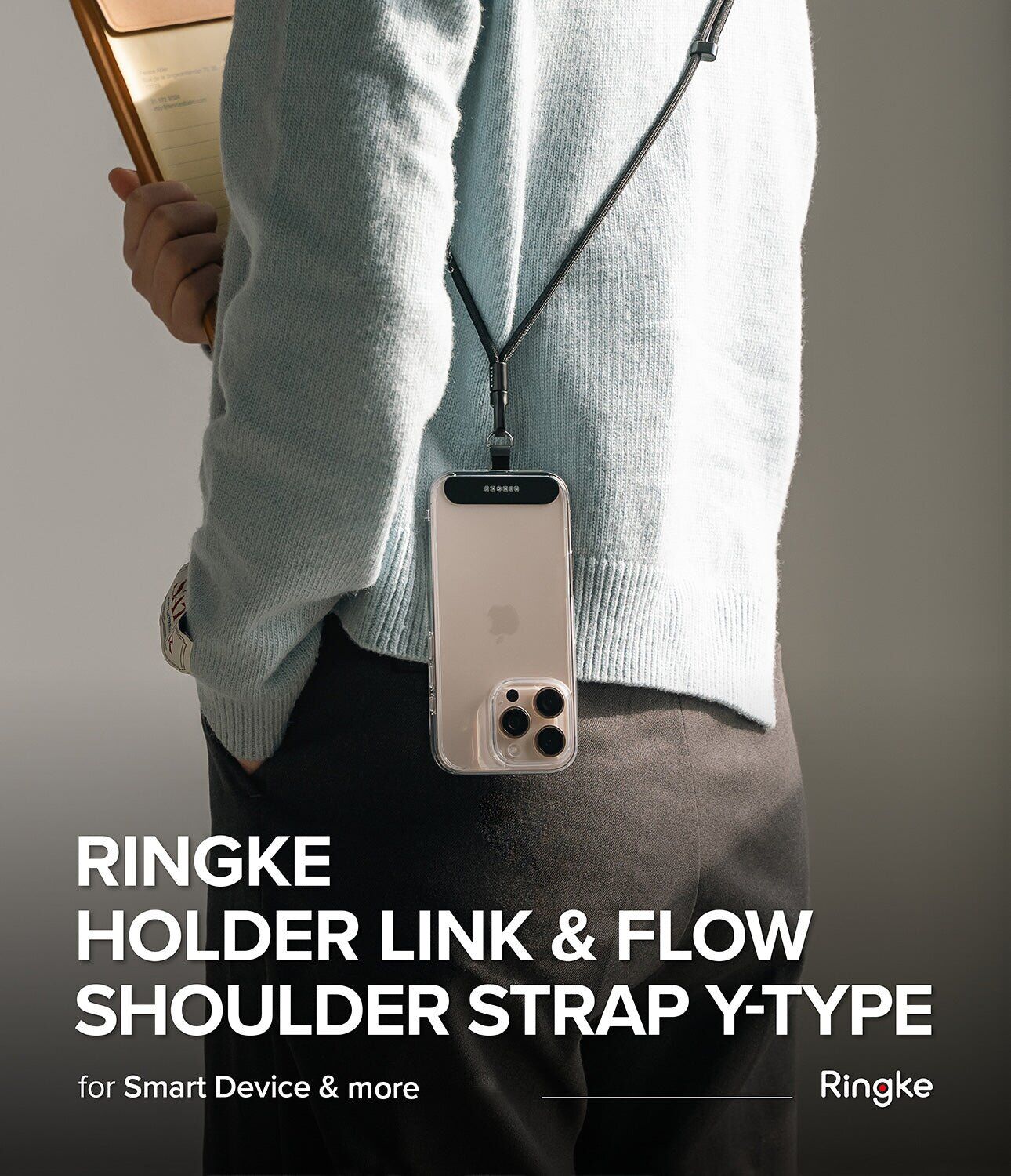 Ремешок для смартфона Ringke Link & Flow Shoulder Strap Y-Type (8800293851615) - Mute Mint. Фото 2 Ремешок для смартфона Ringke Link & Flow Shoulder Strap Y-Type (8800293851615) - Mute Mint (983039MM). Фото 2 из 14
