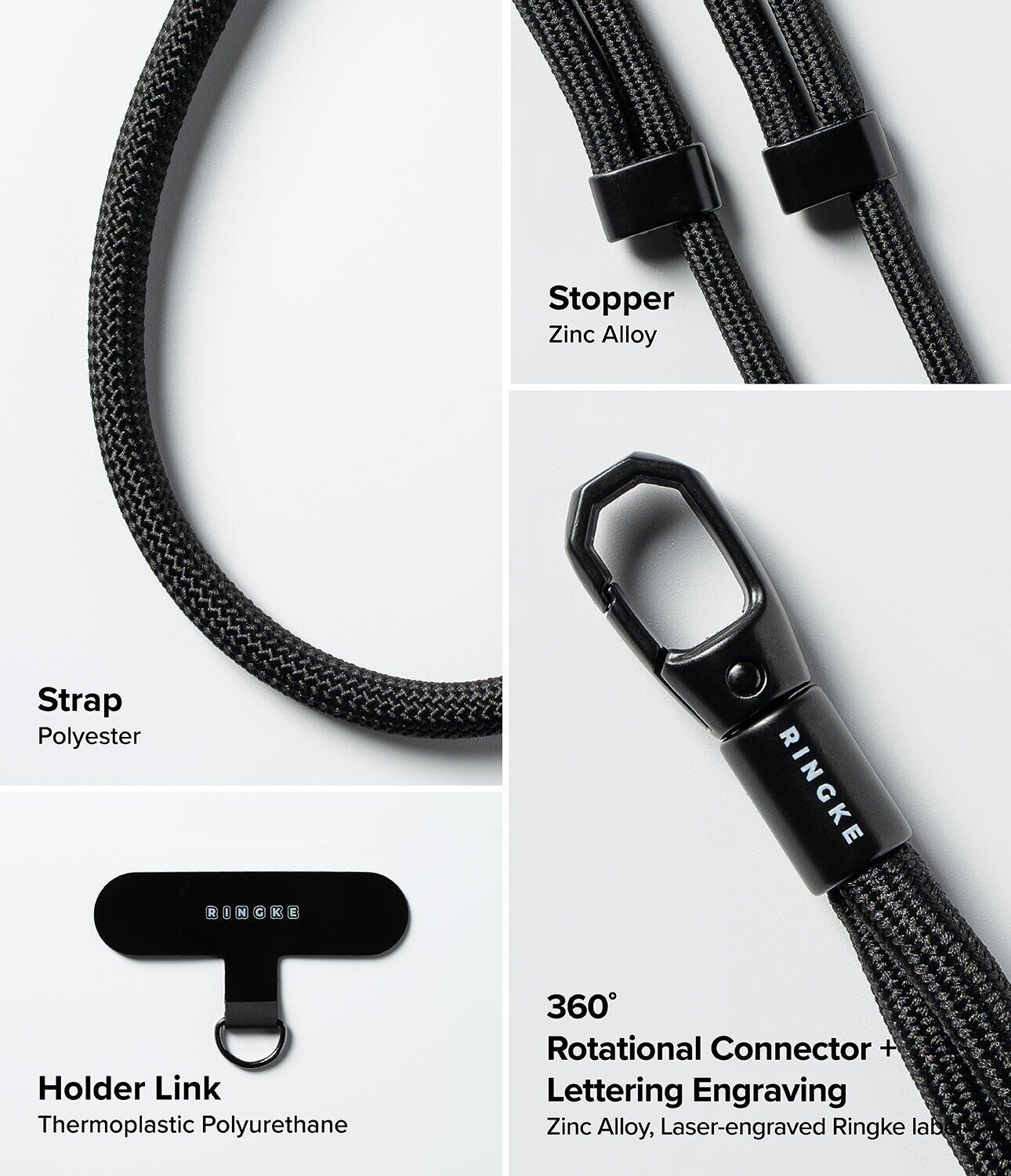 Ремешок для смартфона Ringke Link & Flow Shoulder Strap Y-Type (8800293851615) - Mute Mint. Фото 10 Ремешок для смартфона Ringke Link & Flow Shoulder Strap Y-Type (8800293851615) - Mute Mint (983039MM). Фото 10 из 14