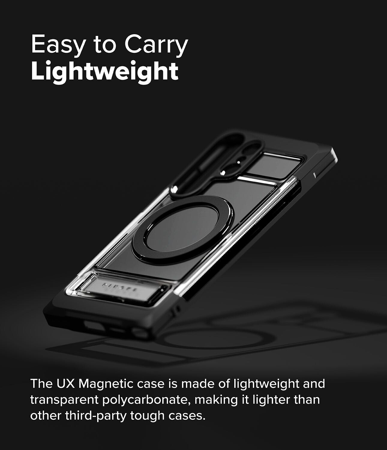 Защитный чехол Ringke UX Magnetic для Samsung Galaxy S25 Ultra (S938) 8800293851684 - Smoke Black. Фото 7 Защитный чехол Ringke UX Magnetic для Samsung Galaxy S25 Ultra (S938) 8800293851684 - Smoke Black (379554SB). Фото 7 из 19