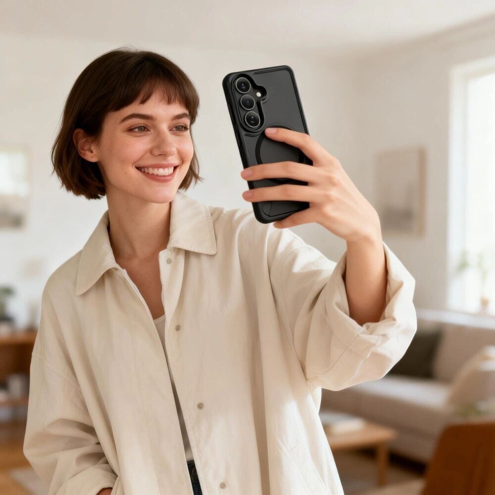 Защитный чехол Tech-Protect MagRack MagSafe для Samsung Galaxy S26 (S942) - Matte Black. Фото 7 Защитный чехол Tech-Protect MagRack MagSafe для Samsung Galaxy S26 (S942) - Matte Black (407247B). Фото 7 из 9