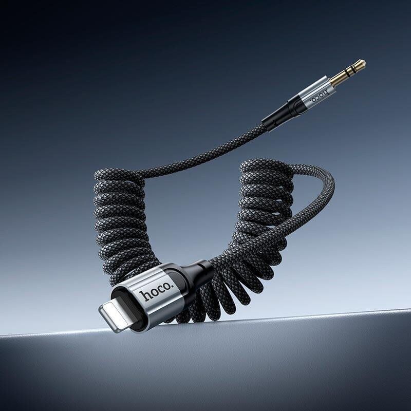 AUX-кабель Hoco UPA33A Lightning to 3.5mm (1.5m) - Black. Фото 6 AUX-кабель Hoco UPA33A Lightning to 3.5mm (1.5m) - Black (896486B). Фото 6 из 7