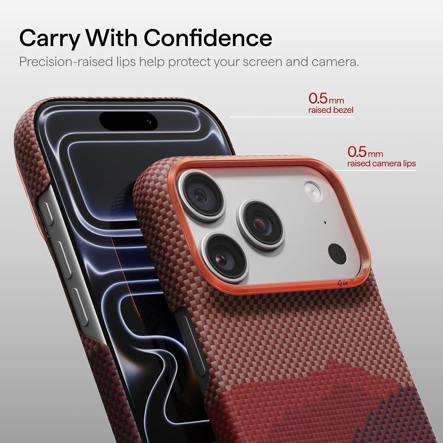 Ультратонкий чохол Pitaka Edge Case для iPhone 18 Pro (KI1806P) - California Dream-01. Фото 11 Ультратонкий чохол Pitaka Edge Case для iPhone 18 Pro (KI1806P) - California Dream-01 (423758CO). Фото 11 з 13