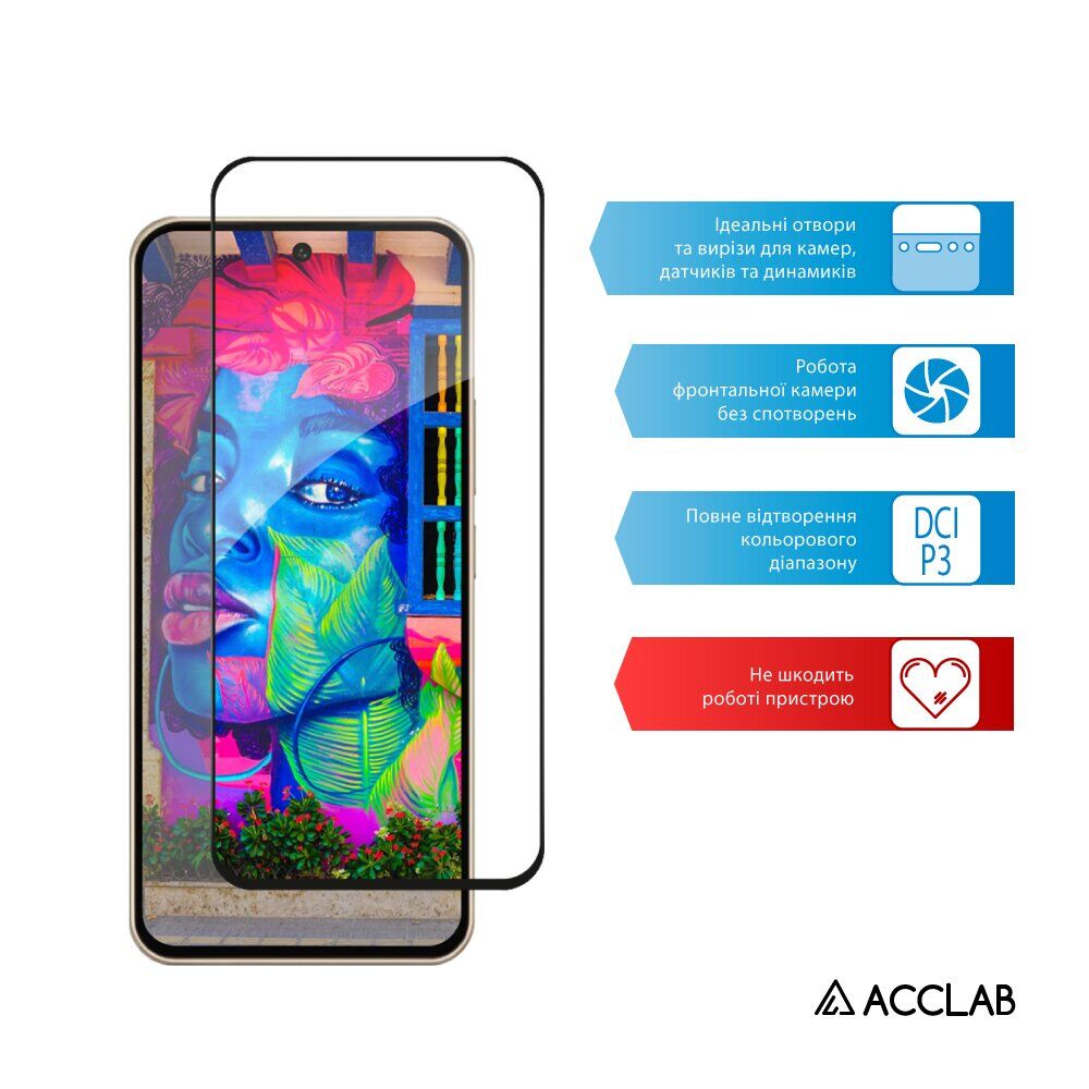 Захисне скло ACCLAB Full Glue для Xiaomi Poco C95 Pro - Black. Фото 5 Захисне скло ACCLAB Full Glue для Xiaomi Poco C95 Pro - Black (429214B). Фото 5 з 7