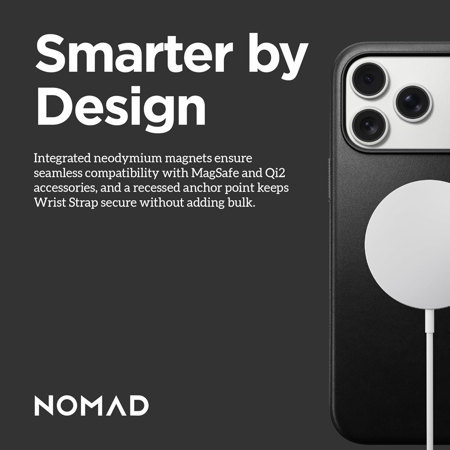 Защитный чехол Nomad Modern Leather Case для iPhone 17 Pro Max (NM014285858) - Black. Фото 12 Защитный чехол Nomad Modern Leather Case для iPhone 17 Pro Max (NM014285858) - Black (411121B). Фото 12 из 15