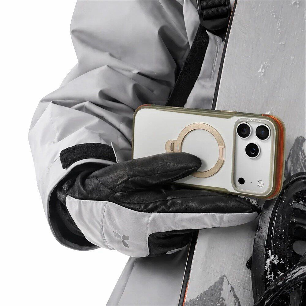 Захисний чохол TORRAS Ostand Q3 Air Pro with MagSafe для Apple iPhone 17 Pro Max - Obsidian Core. Фото 4 Захисний чохол TORRAS Ostand Q3 Air Pro with MagSafe для Apple iPhone 17 Pro Max - Obsidian Core (411118OC). Фото 4 з 11