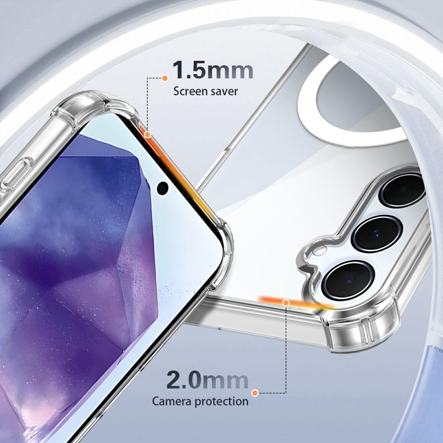 Защитный чехол UniCase AirBag Flow MagSafe для Samsung Galaxy S26 FE / S25 FE - Transparent. Фото 11 Защитный чехол UniCase AirBag Flow MagSafe для Samsung Galaxy S26 FE / S25 FE - Transparent (412751T). Фото 11 из 14