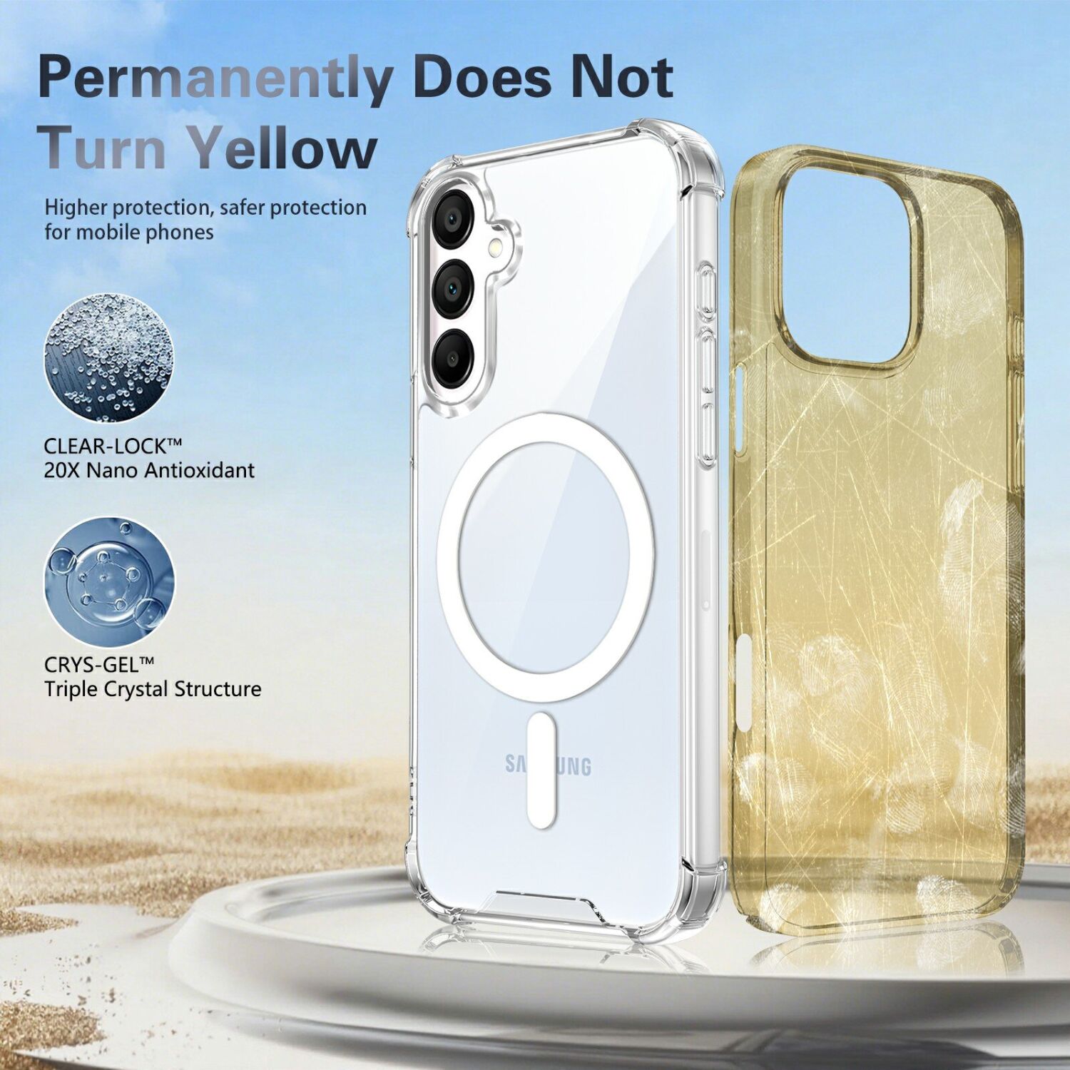 Защитный чехол UniCase AirBag Flow MagSafe для Samsung Galaxy S26 FE / S25 FE - Transparent. Фото 10 Защитный чехол UniCase AirBag Flow MagSafe для Samsung Galaxy S26 FE / S25 FE - Transparent (412751T). Фото 10 из 14