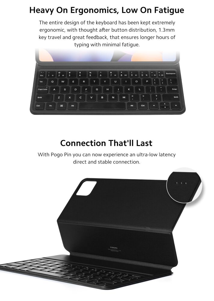 Оригинальный чехол-клавиатура Keyboard для Xiaomi Pad 6 / 6 Pro