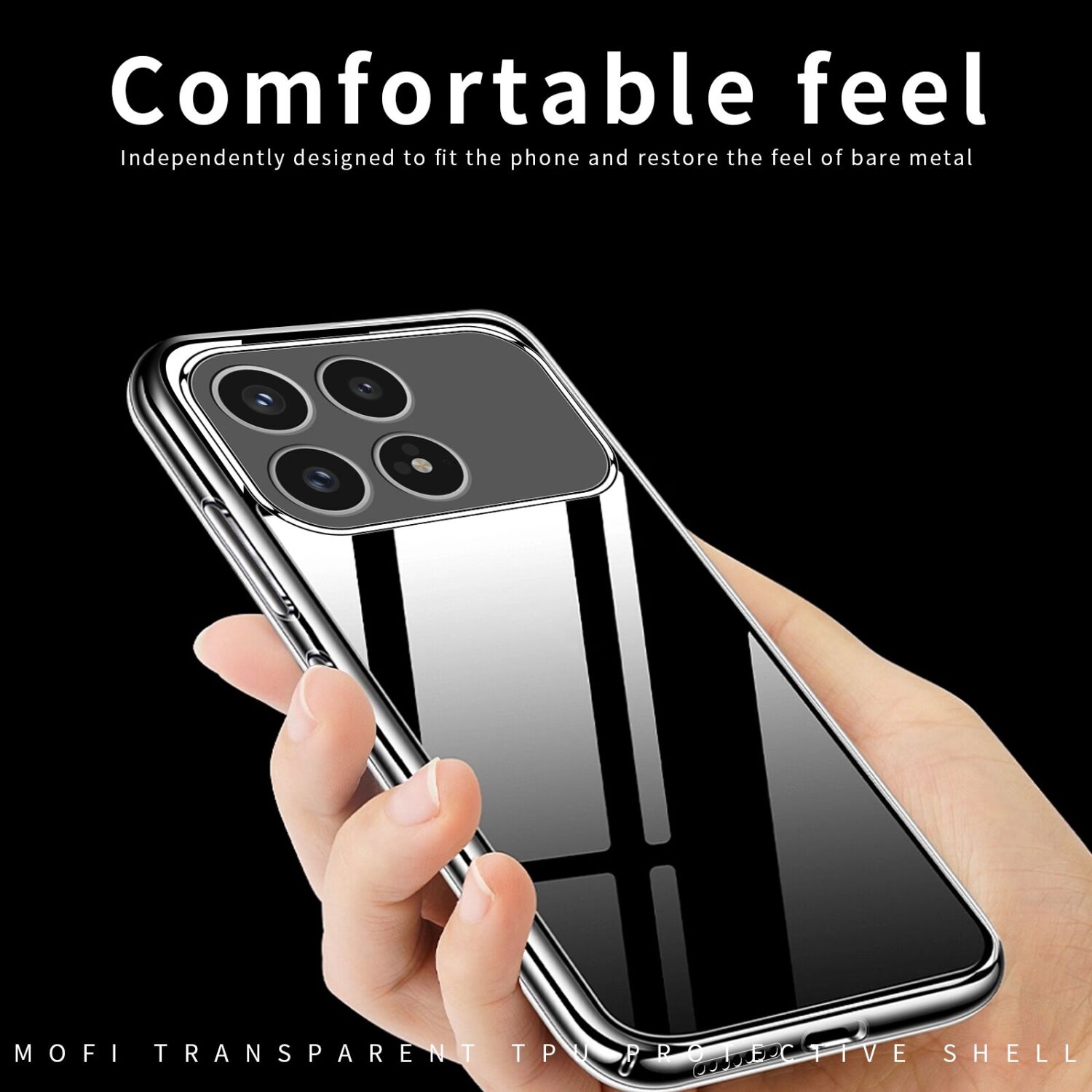 Силіконовий (TPU) чохол MOFI Thin Guard для Xiaomi Poco F8 Pro - Transparent. Фото 6 Силіконовий (TPU) чохол MOFI Thin Guard для Xiaomi Poco F8 Pro - Transparent (403509T). Фото 6 з 9