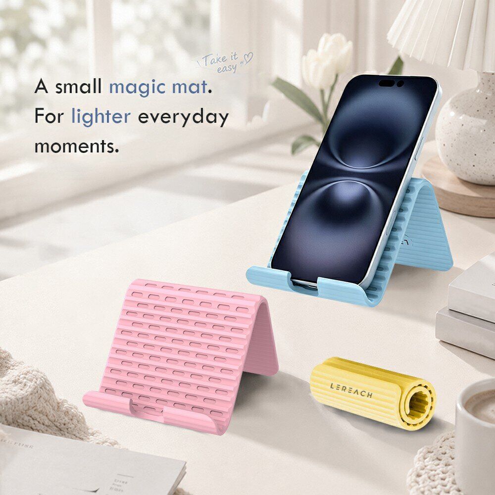 Універсальна підставка LEREACH AirLift Series MagicMat для смартфонів - Pink. Фото 11 Універсальна підставка LEREACH AirLift Series MagicMat для смартфонів - Pink (981994P). Фото 11 з 12