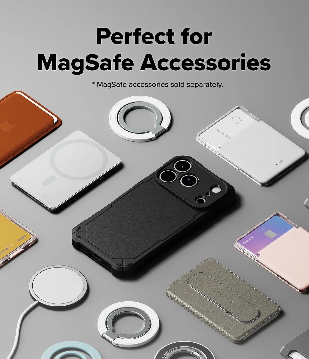 Защитный чехол Ringke Rugged Gear Magnetic для iPhone 18 Pro Max (8800380462267) - Black. Фото 7 Защитный чехол Ringke Rugged Gear Magnetic для iPhone 18 Pro Max (8800380462267) - Black (423987B). Фото 7 из 19
